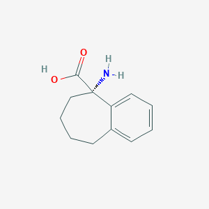 molecular formula C12H15NO2 B3032692 (5S)-5-Amino-6,7,8,9-tetrahydro-5H-benzo[7]annulene-5-carboxylic acid CAS No. 365526-91-6