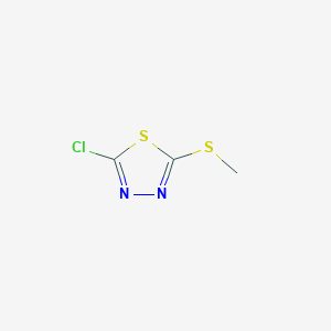 molecular formula C3H3ClN2S2 B3032694 2-氯-5-甲硫基-1,3,4-噻二唑 CAS No. 36757-53-6