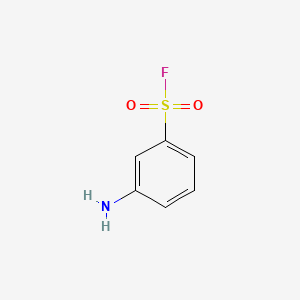 molecular formula C6H6FNO2S B3032696 Benzenesulfonyl fluoride, 3-amino- CAS No. 368-50-3