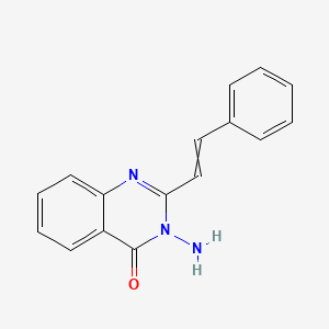 4(3H)-Quinazolinone, 3-amino-2-(2-phenylethenyl)-