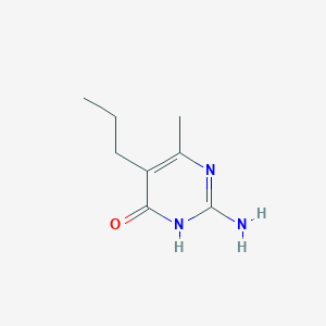 molecular formula C8H13N3O B3032720 4-Pyrimidinol, 2-amino-6-methyl-5-propyl-(8CI) CAS No. 3977-09-1