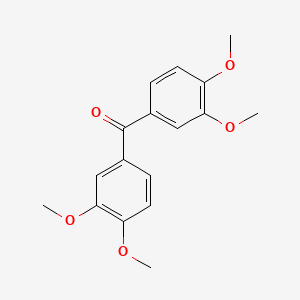 molecular formula C17H18O5 B3032734 双(3,4-二甲氧基苯基)甲酮 CAS No. 4131-03-7