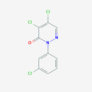 molecular formula C10H5Cl3N2O B3032738 4,5-dichloro-2-(3-chlorophenyl)pyridazin-3(2H)-one CAS No. 41931-11-7
