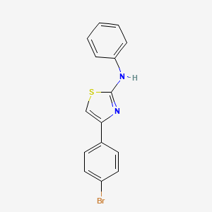molecular formula C15H11BrN2S B3032741 4-(4-bromophenyl)-N-phenyl-1,3-thiazol-2-amine CAS No. 42056-77-9