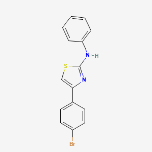 molecular formula C15H11BrN2S B3032741 4-(4-溴苯基)-N-苯基-1,3-噻唑-2-胺 CAS No. 42056-77-9