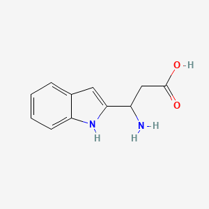 molecular formula C11H12N2O2 B3032751 3-amino-3-(1H-indol-2-yl)propanoic acid CAS No. 451460-00-7