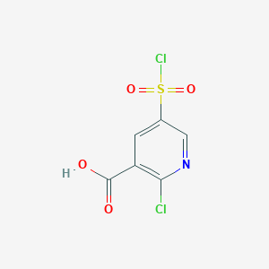 2-Chloro-5-(chlorosulfonyl)nicotinic acid
