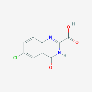 molecular formula C9H5ClN2O3 B3032763 6-氯-4-氧代-1,4-二氢喹唑啉-2-羧酸 CAS No. 480451-49-8