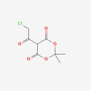 molecular formula C8H9ClO5 B3032773 5-(2-Chloroacetyl)-2,2-dimethyl-1,3-dioxane-4,6-dione CAS No. 505048-19-1