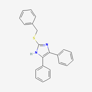 molecular formula C22H18N2S B3032774 2-(benzylsulfanyl)-4,5-diphenyl-1H-imidazole CAS No. 50596-61-7