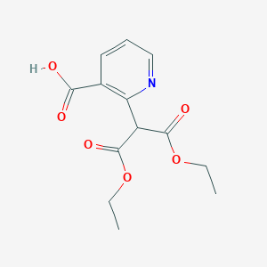 molecular formula C13H15NO6 B303278 2-[2-Ethoxy-1-(ethoxycarbonyl)-2-oxoethyl]nicotinic acid CAS No. 58380-23-7