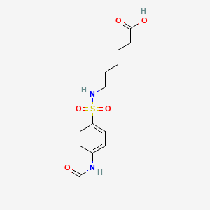 Hexanoic acid, 6-[[[4-(acetylamino)phenyl]sulfonyl]amino]-