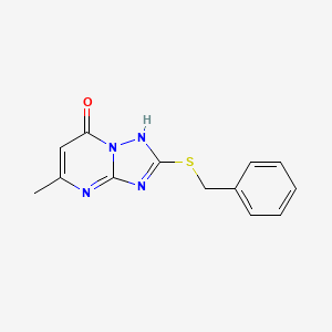 molecular formula C13H12N4OS B3032786 2-Benzylsulfanyl-5-methyl-[1,2,4]triazolo[1,5-a]pyrimidin-7-ol CAS No. 51646-33-4