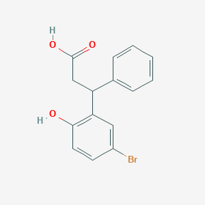 3-(5-Bromo-2-hydroxyphenyl)-3-phenylpropanoic acid