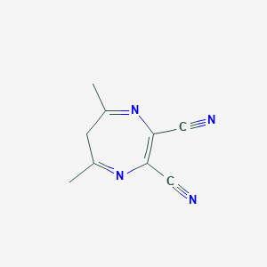 5,7-dimethyl-6H-1,4-diazepine-2,3-dicarbonitrile