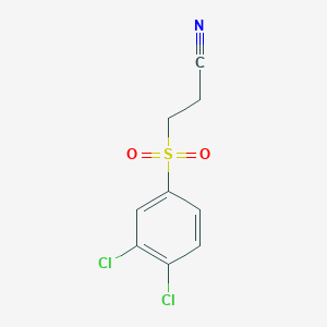 3-(3,4-Dichlorophenyl)sulfonylpropanenitrile
