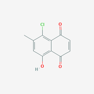 molecular formula C11H7ClO3 B3032795 5-Chloro-8-hydroxy-6-methylnaphthalene-1,4-dione CAS No. 52431-61-5