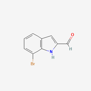 molecular formula C9H6BrNO B3032810 7-溴-1H-吲哚-2-甲醛 CAS No. 53590-66-2