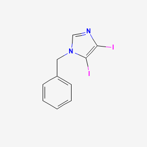 molecular formula C10H8I2N2 B3032811 1-benzyl-4,5-diiodo-1H-imidazole CAS No. 536760-31-3