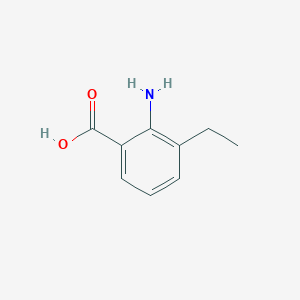 molecular formula C9H11NO2 B3032820 2-Amino-3-ethylbenzoic acid CAS No. 5437-40-1