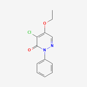 molecular formula C12H11ClN2O2 B3032829 4-Chloro-5-ethoxy-2-phenyl-3(2H)-pyridazinone CAS No. 5509-73-9