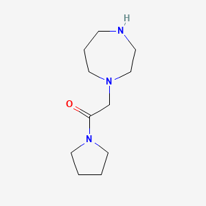 molecular formula C11H21N3O B3032835 2-(1,4-Diazepan-1-yl)-1-(pyrrolidin-1-yl)ethan-1-one CAS No. 55829-42-0