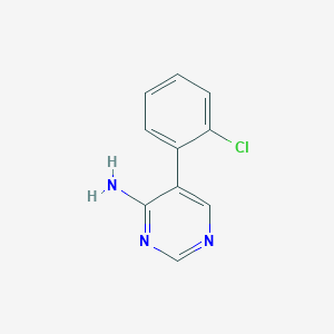 molecular formula C10H8ClN3 B3032837 5-(2-Chlorophenyl)pyrimidin-4-amine CAS No. 56239-12-4