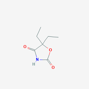 molecular formula C7H11NO3 B3032838 5,5-Diethyl-1,3-oxazolidine-2,4-dione CAS No. 5638-84-6