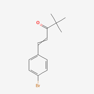 molecular formula C13H15BrO B3032842 1-(4-Bromophenyl)-4,4-dimethylpent-1-en-3-one CAS No. 56578-54-2