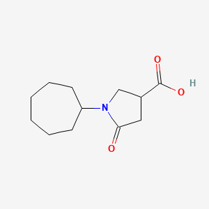 1-Cycloheptyl-5-oxopyrrolidine-3-carboxylic acid