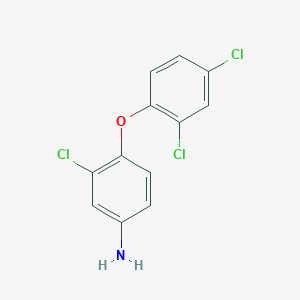 molecular formula C12H8Cl3NO B3032848 3-Chloro-4-(2,4-dichlorophenoxy)aniline CAS No. 56966-58-6
