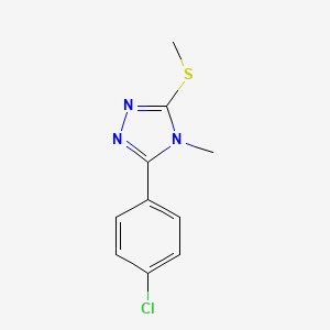 molecular formula C10H10ClN3S B3032851 3-(4-Chlorophenyl)-4-methyl-5-(methylthio)-4H-1,2,4-triazole CAS No. 57295-58-6