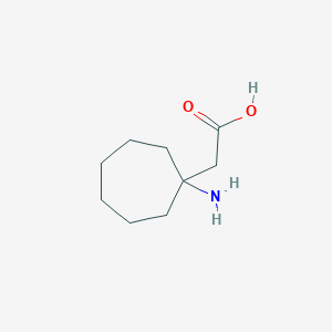 molecular formula C9H17NO2 B3032860 (1-Aminocycloheptyl)acetic acid CAS No. 58885-91-9