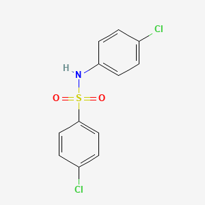 molecular formula C12H9Cl2NO2S B3032867 4-Chloro-n-(4-chlorophenyl)benzenesulfonamide CAS No. 599-87-1