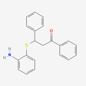 3-[(2-Aminophenyl)sulfanyl]-1,3-diphenylpropan-1-one