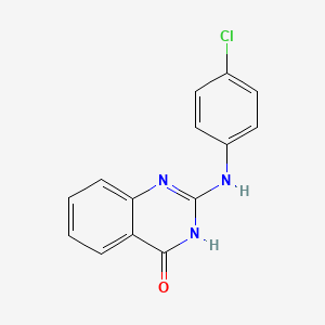 molecular formula C14H10ClN3O B3032873 2-(4-氯苯胺基)-4(3H)-喹唑啉酮 CAS No. 60420-44-2