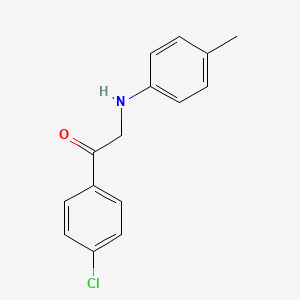 1-(4-Chlorophenyl)-2-[(4-methylphenyl)amino]ethan-1-one
