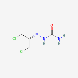 molecular formula C4H7Cl2N3O B3032907 (1,3-Dichloropropan-2-ylideneamino)urea CAS No. 62379-76-4