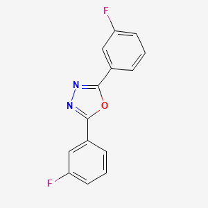 molecular formula C14H8F2N2O B3032916 2,5-Bis(3-fluorophenyl)-1,3,4-oxadiazole CAS No. 62681-99-6