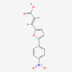 molecular formula C13H9NO5 B3032922 (E)-3-(5-(4-硝基苯基)呋喃-2-基)丙烯酸 CAS No. 62806-39-7