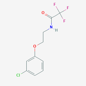 molecular formula C10H9ClF3NO2 B303293 N-[2-(3-chlorophenoxy)ethyl]-2,2,2-trifluoroacetamide 