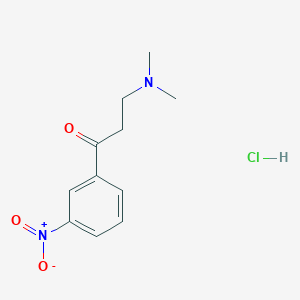 molecular formula C11H15ClN2O3 B3032935 3-(Dimethylamino)-1-(3-nitrophenyl)propan-1-one hydrochloride CAS No. 63352-94-3
