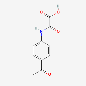 [(4-Acetylphenyl)amino](oxo)acetic acid
