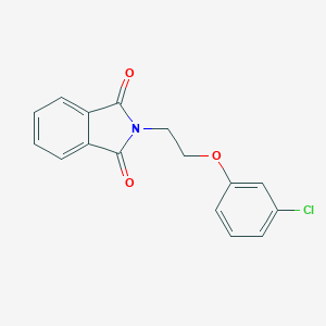 molecular formula C16H12ClNO3 B303294 2-[2-(3-chlorophenoxy)ethyl]-1H-isoindole-1,3(2H)-dione 