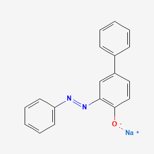 [1,1'-Biphenyl]-4-ol, 3-(phenylazo)-, sodium salt