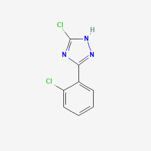 molecular formula C8H5Cl2N3 B3032942 3-chloro-5-(2-chlorophenyl)-1H-1,2,4-triazole CAS No. 63580-19-8