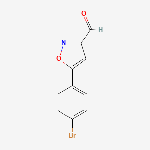 molecular formula C10H6BrNO2 B3032948 5-(4-Bromophenyl)isoxazole-3-carbaldehyde CAS No. 640292-04-2