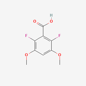 molecular formula C9H8F2O4 B3032965 2,6-二氟-3,5-二甲氧基苯甲酸 CAS No. 651734-56-4