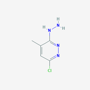 molecular formula C5H7ClN4 B3032978 6-氯-3-肼基-4-甲基哒嗪 CAS No. 66530-55-0