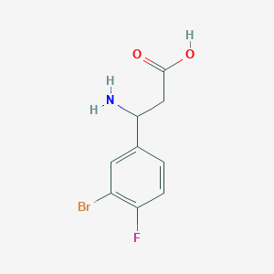 3-Amino-3-(3-bromo-4-fluorophenyl)propanoic acid